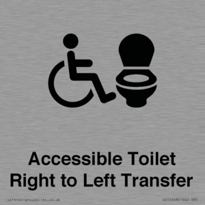 Accessible Toilet with Right to Left Transfer